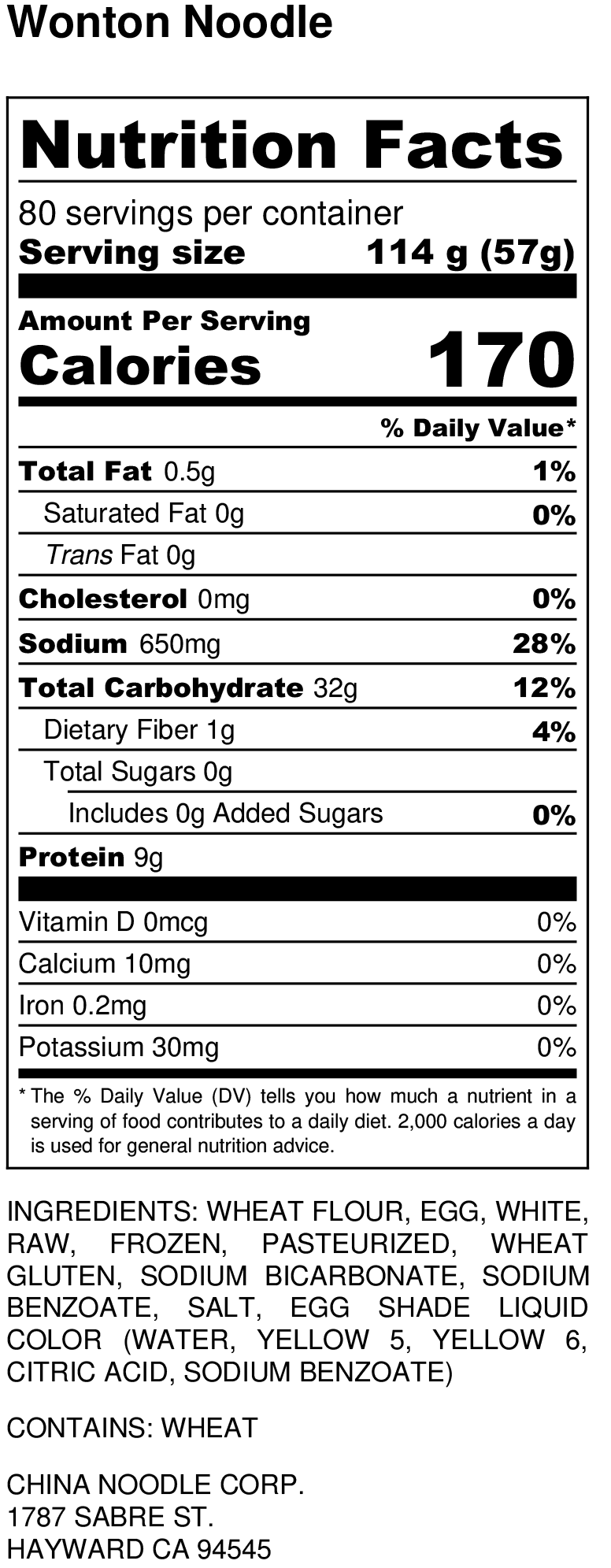 Nutrition Facts